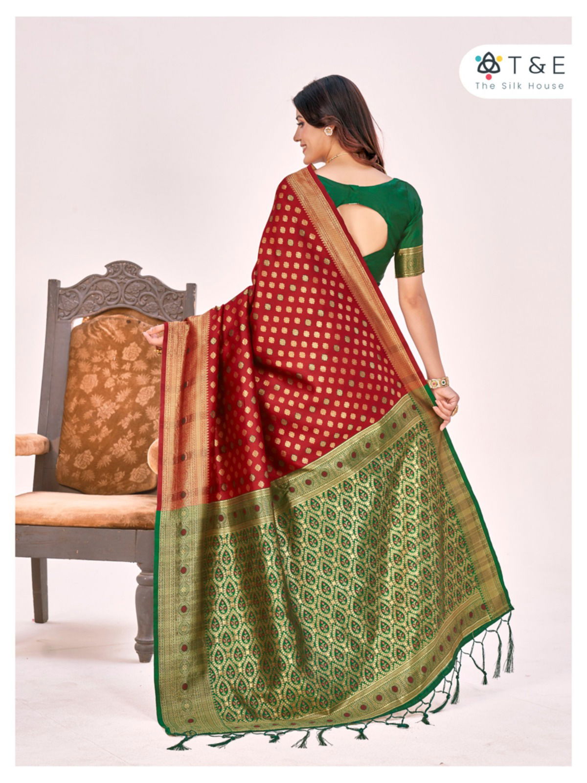 T And E Aagman Designer Silk Saree Catalog